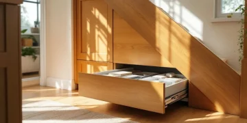 Comment créer un système de rangement coulissant sous escalier sur mesure
