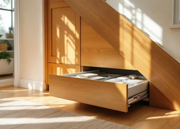 Comment créer un système de rangement coulissant sous escalier sur mesure