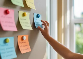 Créer un tableau d’organisation familial effaçable avec peinture magnétique