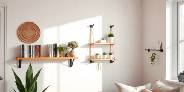 Fabriquer ses propres étagères murales sans percer : 5 techniques ingénieuses