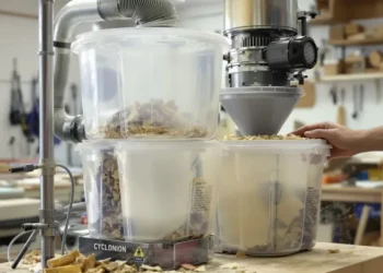 Fabriquer un aspirateur à copeaux pour atelier avec moteur récupéré