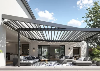 Fabriquer une pergola bioclimatique démontable pour terrasse : guide complet
