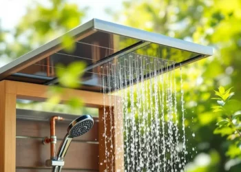 Installer une douche solaire extérieure avec récupération d’eau de pluie : guide complet