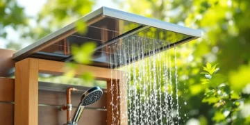 Installer une douche solaire extérieure avec récupération d’eau de pluie : guide complet