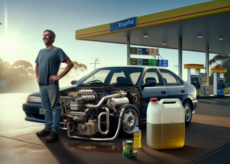 Face à la montée des prix des carburants, un Australien transforme sa voiture pour fonctionner à l’huile de friture
