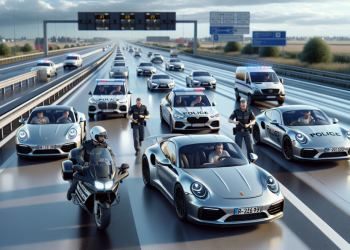 Interception spectaculaire d’un convoi de bolides allemands filant à plus de 240 km/h : confiscation des voitures et suspension immédiate des permis
