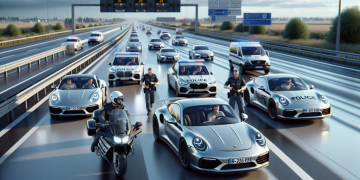 Interception spectaculaire d’un convoi de bolides allemands filant à plus de 240 km/h : confiscation des voitures et suspension immédiate des permis