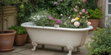 Comment transformer une ancienne baignoire en bac de rétention étanche pour terrasse