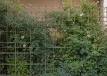 Créer un mur anti-bruit végétalisé avec structure métallique auto-portante