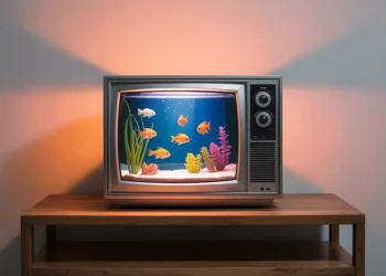 Transformer une ancienne télévision CRT en aquarium design rétro : le guide complet