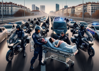 Accouchement en plein embouteillage : la Police Nationale mobilise ses motards pour une escorte d’urgence jusqu’à l’hôpital