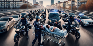 Accouchement en plein embouteillage : la Police Nationale mobilise ses motards pour une escorte d’urgence jusqu’à l’hôpital