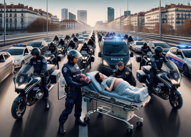 Accouchement en plein embouteillage : la Police Nationale mobilise ses motards pour une escorte d’urgence jusqu’à l’hôpital