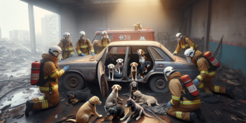 Sauvetage spectaculaire : neuf chiots découverts dans une voiture abandonnée