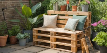 Comment fabriquer un banc de jardin avec rangement en palettes recyclées