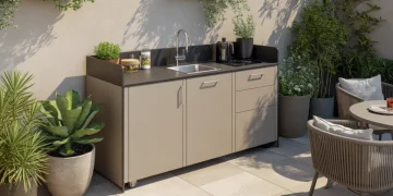 Comment transformer sa terrasse en cuisine d’été avec plan de travail mobile étanche