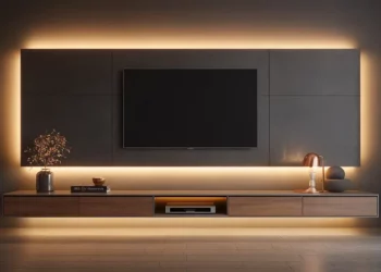 Fabriquer un meuble TV suspendu avec éclairage LED intégré : guide complet