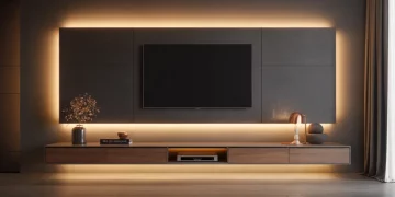 Fabriquer un meuble TV suspendu avec éclairage LED intégré : guide complet