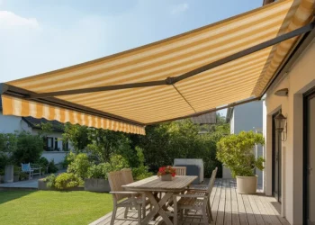 Comment fabriquer un store extérieur motorisé résistant au vent pour 120€
