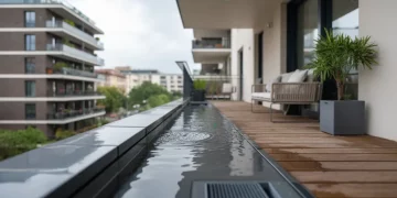 Évacuation d’eau de balcon : installer un système de drainage intelligent contre les orages