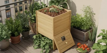 Fabriquer un composteur de balcon en bois : tutoriel complet pour 50 litres de compost maison