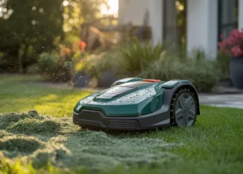 Réparer une tondeuse robot qui rate des zones après les pluies de printemps