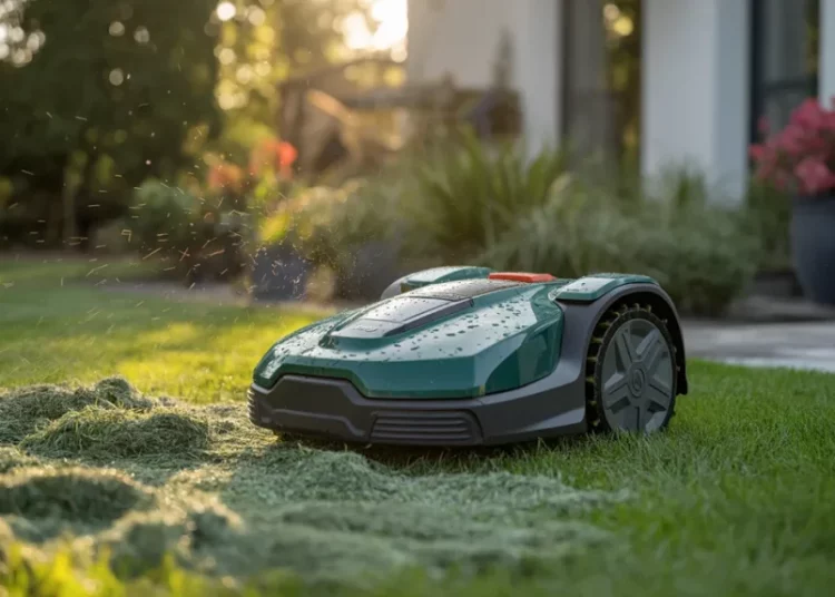Réparer une tondeuse robot qui rate des zones après les pluies de printemps