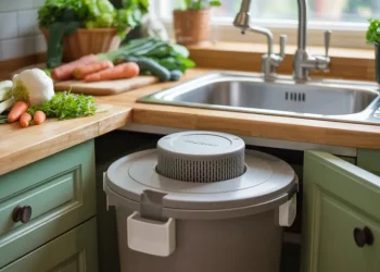 Bac à compost sous évier : fabrication maison pour 35 €