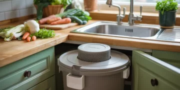 Bac à compost sous évier : fabrication maison pour 35 €