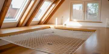 Filet anti-chute sous mezzanine : calcul de charge, fixations et normes de sécurité