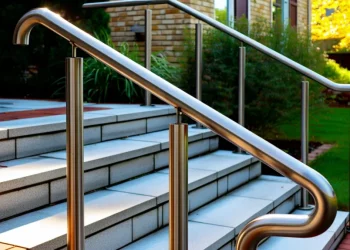 Installer une main courante d’escalier extérieur en inox : scellement, coupe et finition