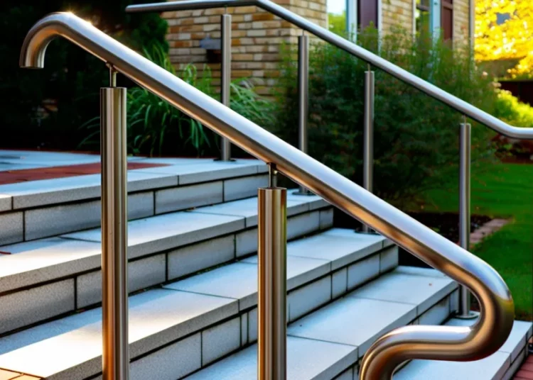 Installer une main courante d’escalier extérieur en inox : scellement, coupe et finition