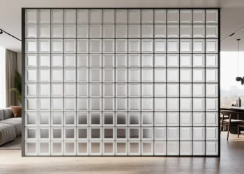 Mur de séparation en briques de verre : pose, joints et isolation phonique