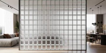 Mur de séparation en briques de verre : pose, joints et isolation phonique