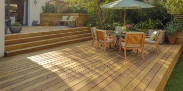 Terrasse bois sur plots réglables : construire et niveler en 2 jours
