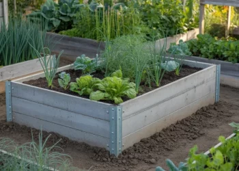 Bac de potager surélevé en béton banché sur plots : guide de construction étape par étape