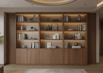 Bibliothèque sur mesure avec éclairage LED intégré : guide étape par étape