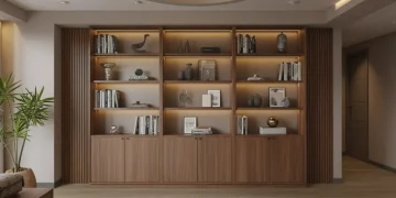Bibliothèque sur mesure avec éclairage LED intégré : guide étape par étape