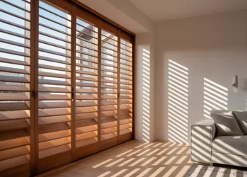 Brise-soleil fixe en lames bois sur une fenêtre plein sud : calcul et pose
