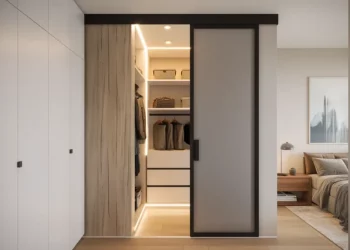 Créer un placard de couloir avec porte à galandage : guide complet du rail au montage