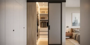 Créer un placard de couloir avec porte à galandage : guide complet du rail au montage