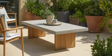 Fabriquer une table basse de jardin en béton et bois : guide pas à pas pour une terrasse résistante aux UV