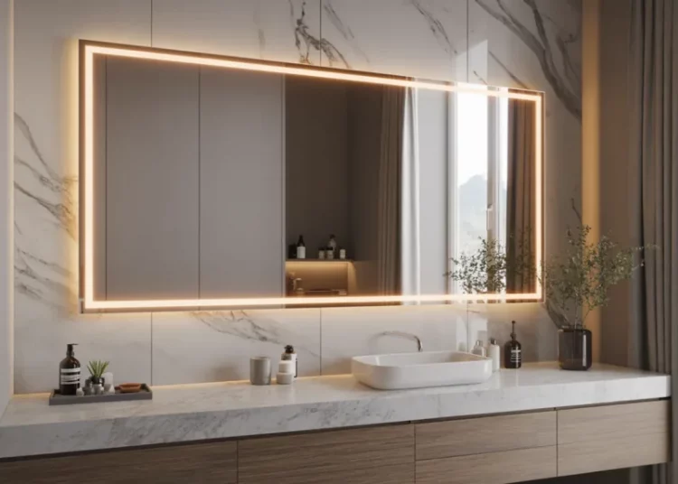 Installer un miroir de salle de bain rétroéclairé anti-buée : câblage et fixation pas à pas