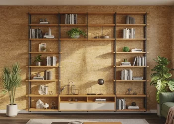 Mur de rangement modulaire avec tasseaux et panneaux OSB : le guide pour un résultat industriel à moins de 80 €