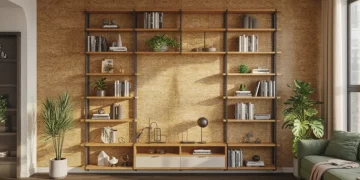 Mur de rangement modulaire avec tasseaux et panneaux OSB : le guide pour un résultat industriel à moins de 80 €