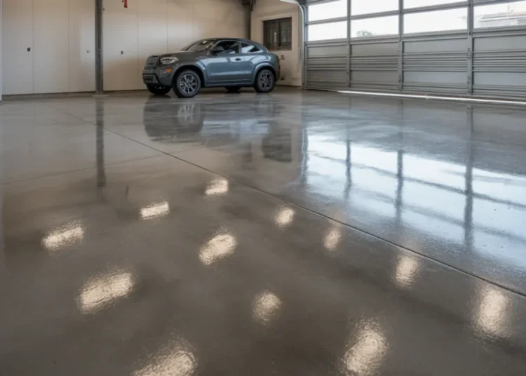 Béton poli dans un garage : guide complet pour un sol résistant et durable