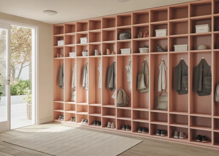 Casiers individuels en MDF laqué : fabriquer un vestiaire d’entrée sur mesure