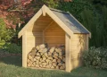 Construire un abri à bûches couvert et ventilé pour stocker son bois de chauffage