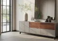 Meuble de rangement en béton et bois pour entrée : guide pas à pas