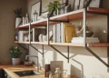 Meuble mural industriel en acier et bois : fabriquer ses étagères pour moins de 80 €